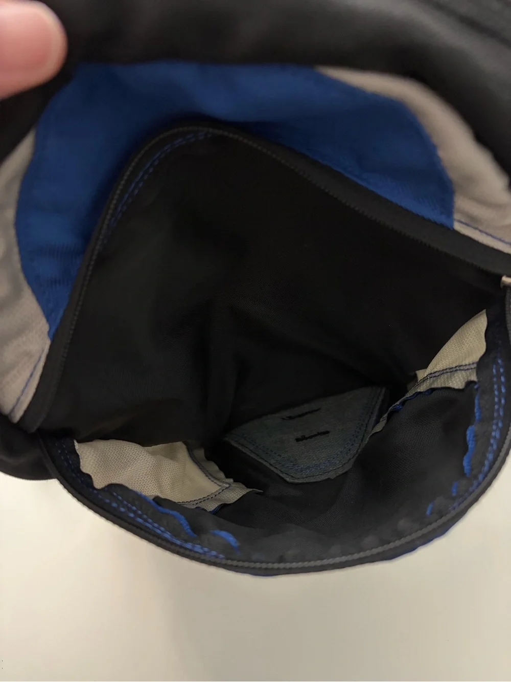 Eddie Bauer Black & Blue Nylon Mini Small Backpack | Hiking, Travel Bag